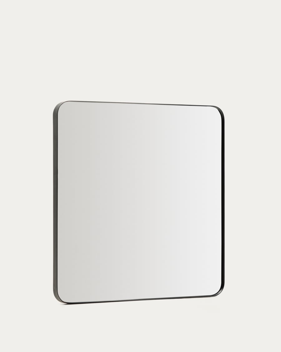 Marco black metal mirror 60 x 60cm