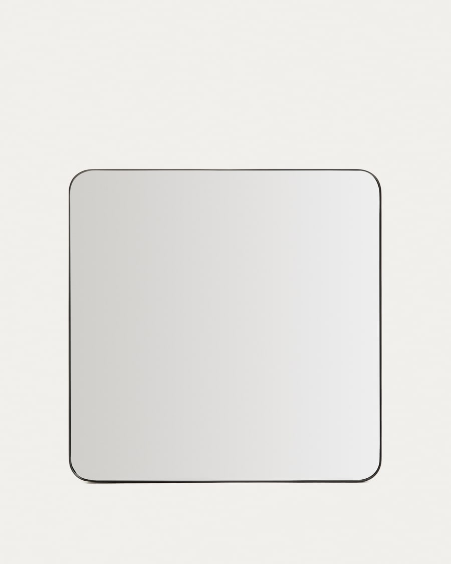 Marco black metal mirror 60 x 60cm