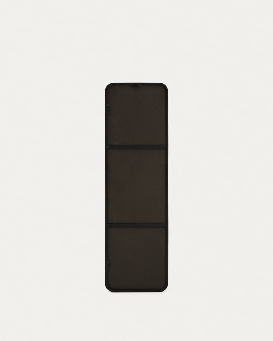 Specchio Marco in metallo nero 55,5 x 150,5 cm