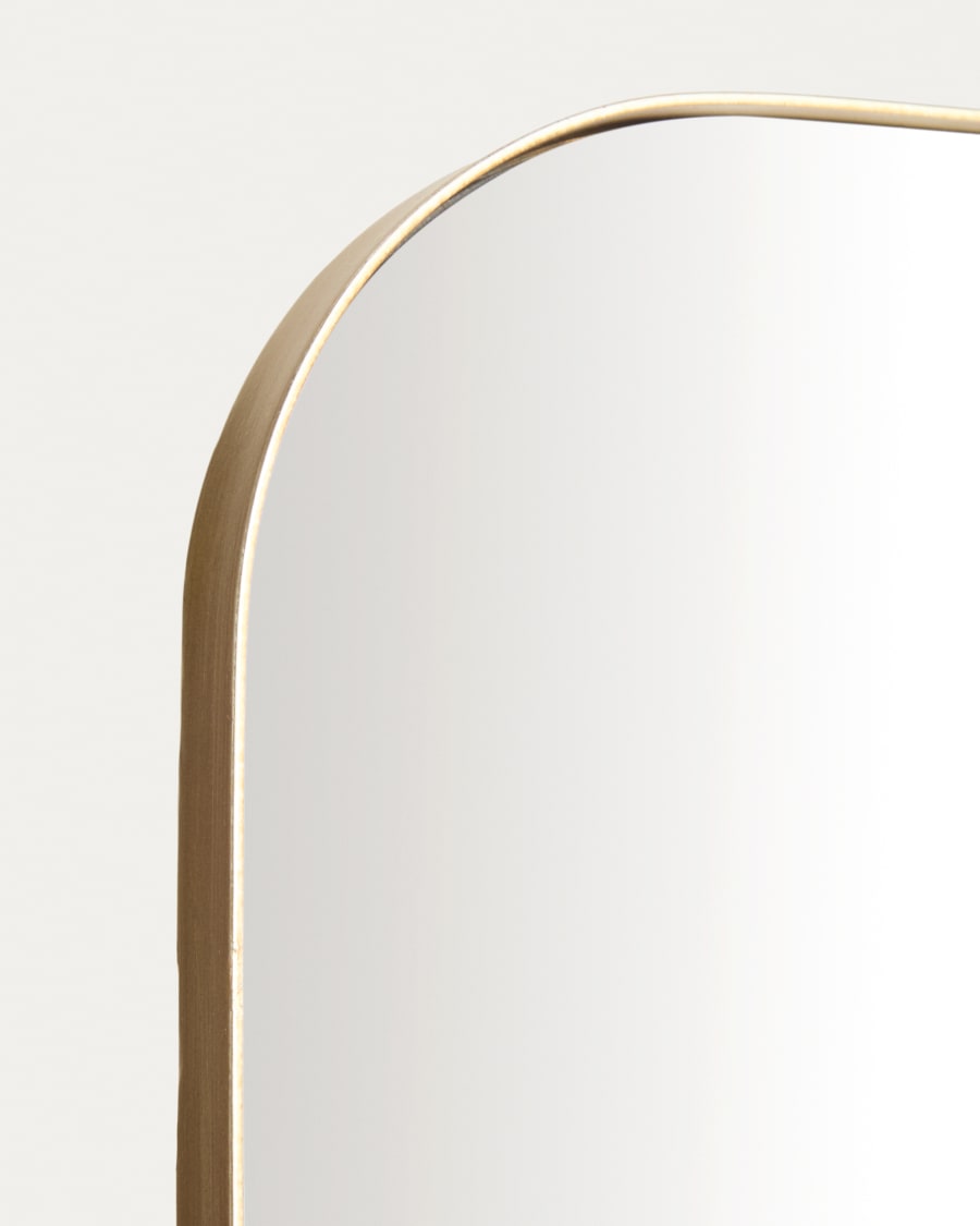 Specchio Marco in metallo dorato 80 x 180 cm