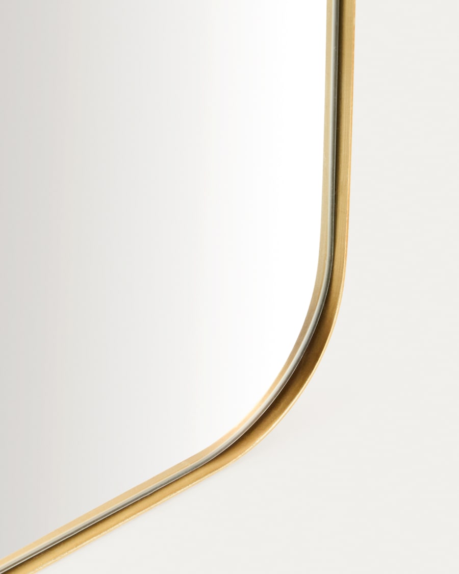 Specchio Marco in metallo dorato 80 x 180 cm