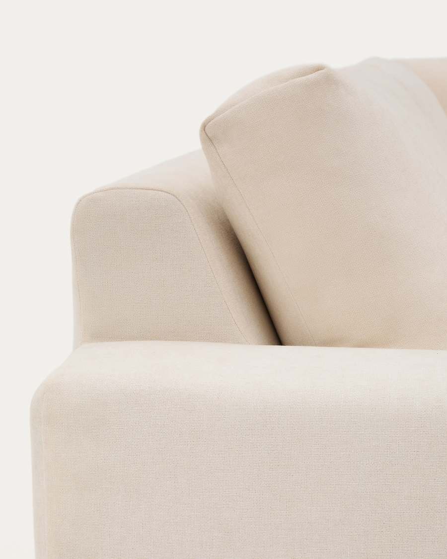 Alea removable cover modular sofa 5-seater in chenille 310 x 310 cm