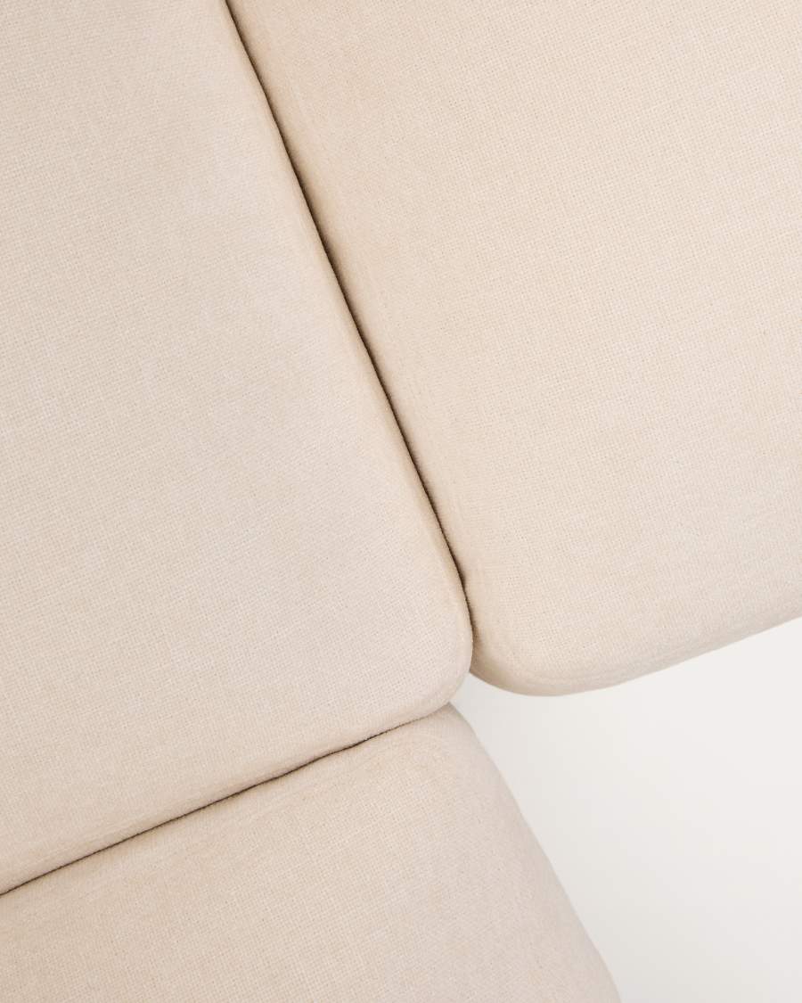 Alea removable cover modular sofa 5-seater in chenille 310 x 310 cm
