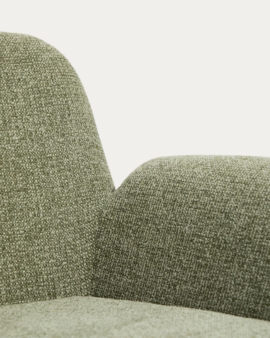 Poltrona Melvia in ciniglia verde