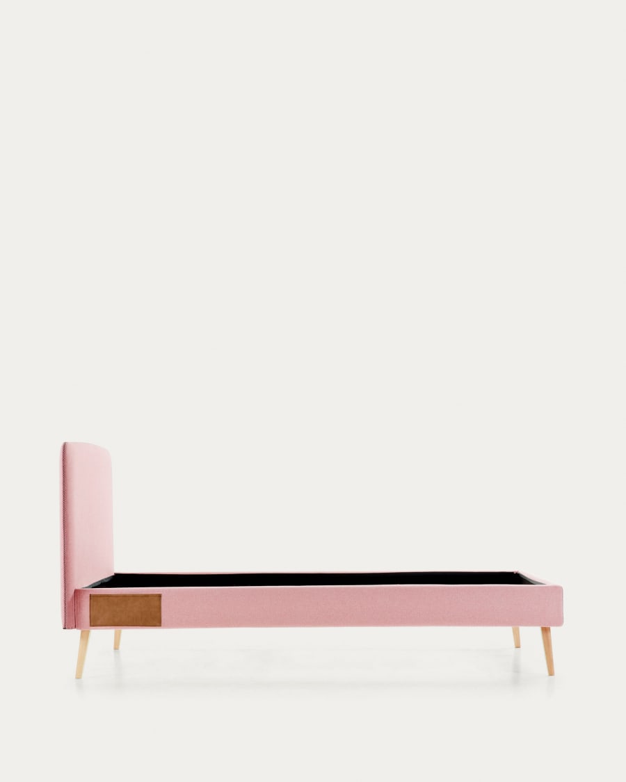 Dyla bed cover for a 90 x 190 cm mattress in pink