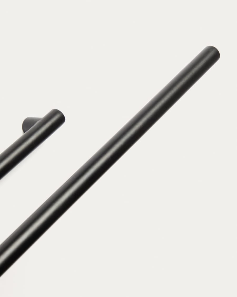 Black metal Arely towel rail