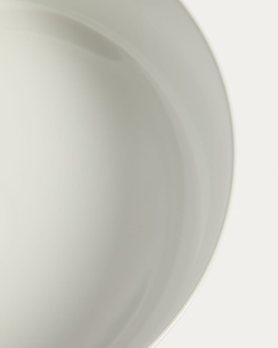 Ovara countertop basin in white glazed ceramic Ø 36 cm