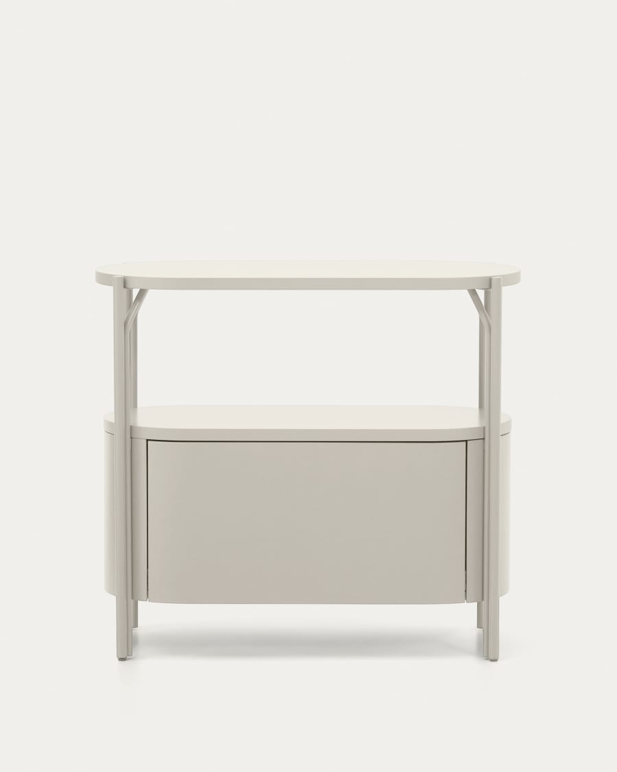 Badezimmermöbel Arely mit Stahlgestell und weiß lackiertem MDF, 90 x 40 cm