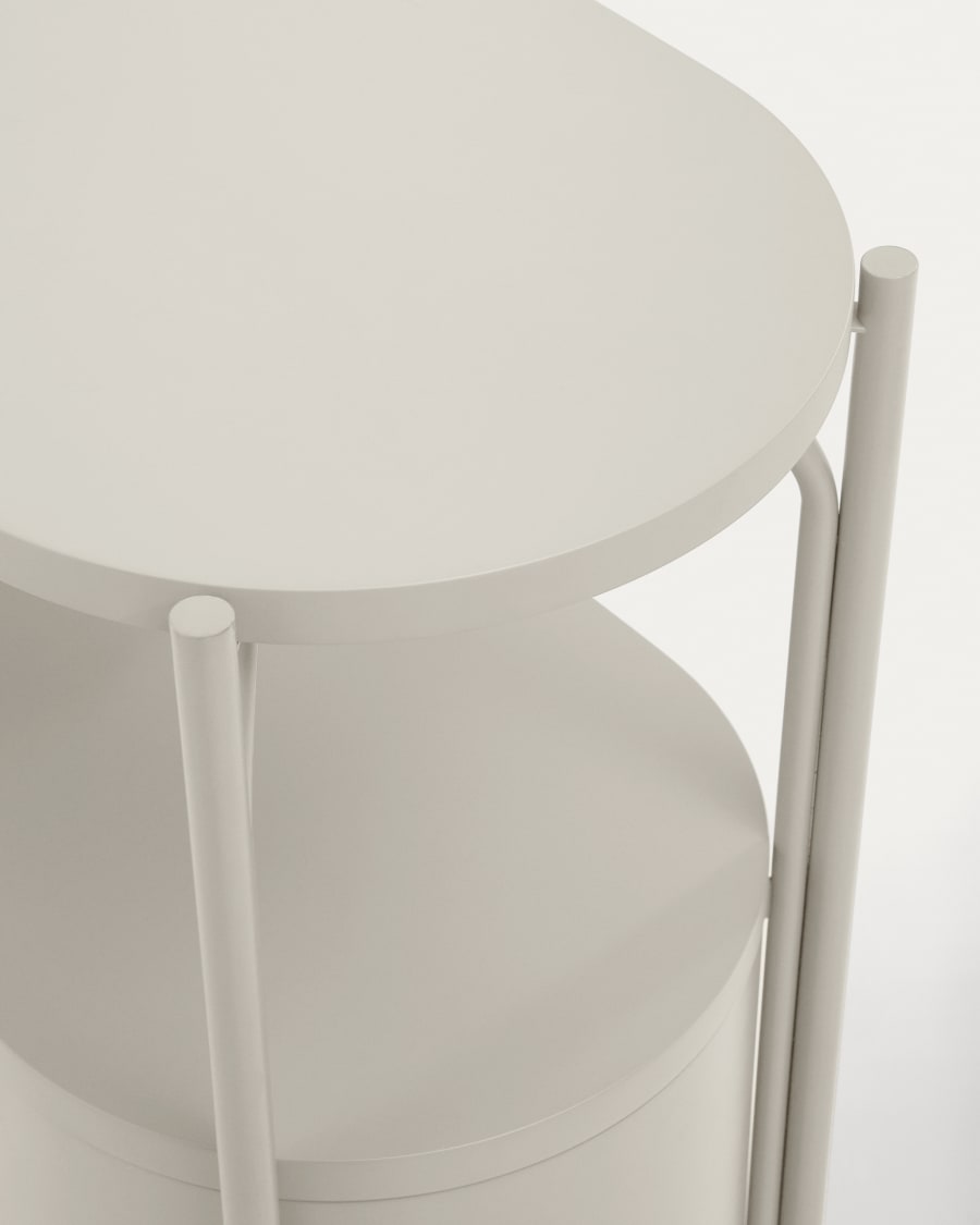 Badezimmermöbel Arely mit Stahlgestell und weiß lackiertem MDF, 90 x 40 cm