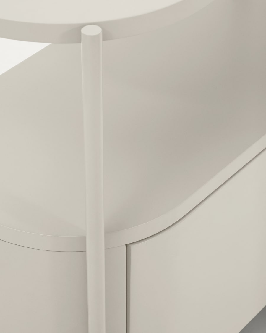 Badezimmermöbel Arely mit Stahlgestell und weiß lackiertem MDF, 90 x 40 cm