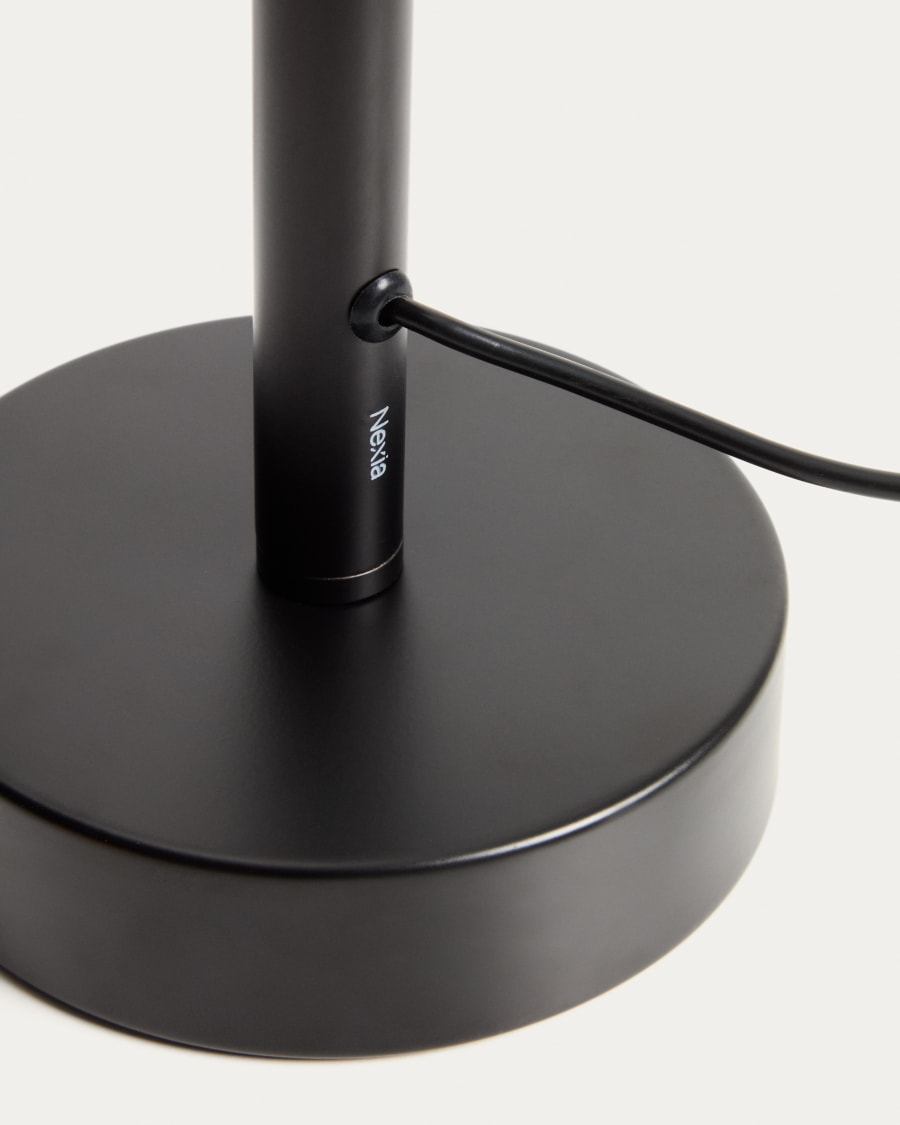 Lampe de table Bow en aluminium noir