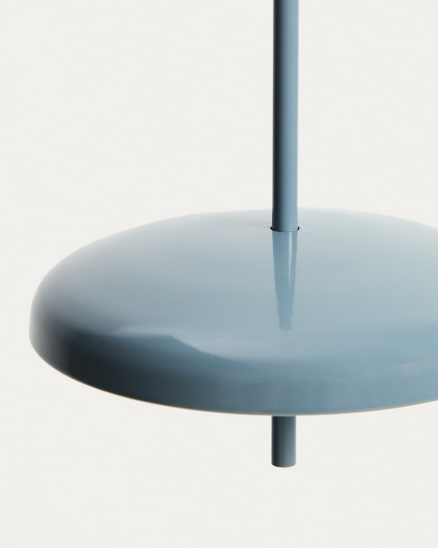 Lampada da soffitto portatile Porte in alluminio blu Ø 16 cm