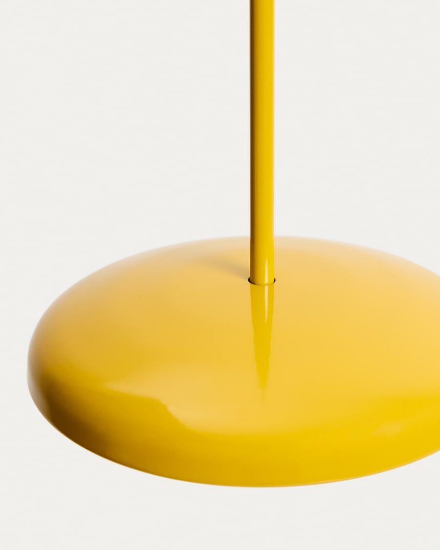 Plafonnier portable Porte en aluminium jaune Ø 16 cm