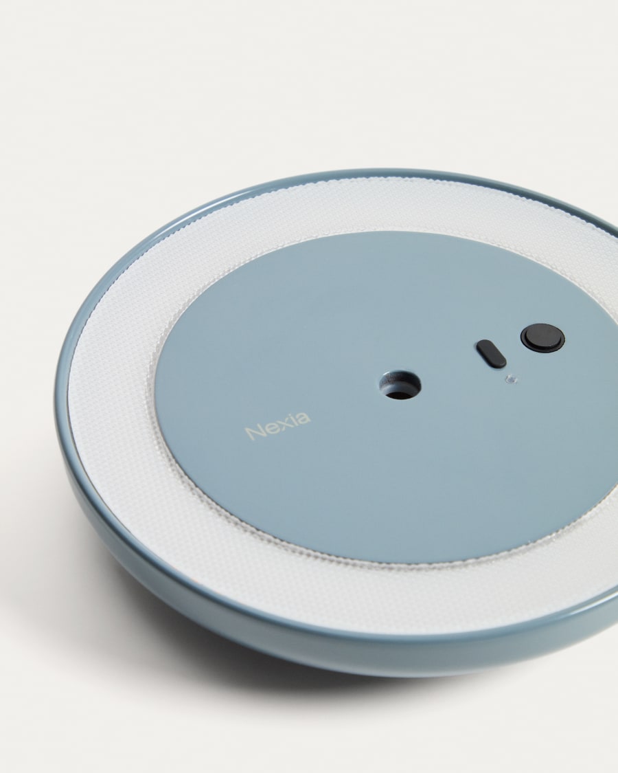 Lampe de table portable Porte en aluminium bleu