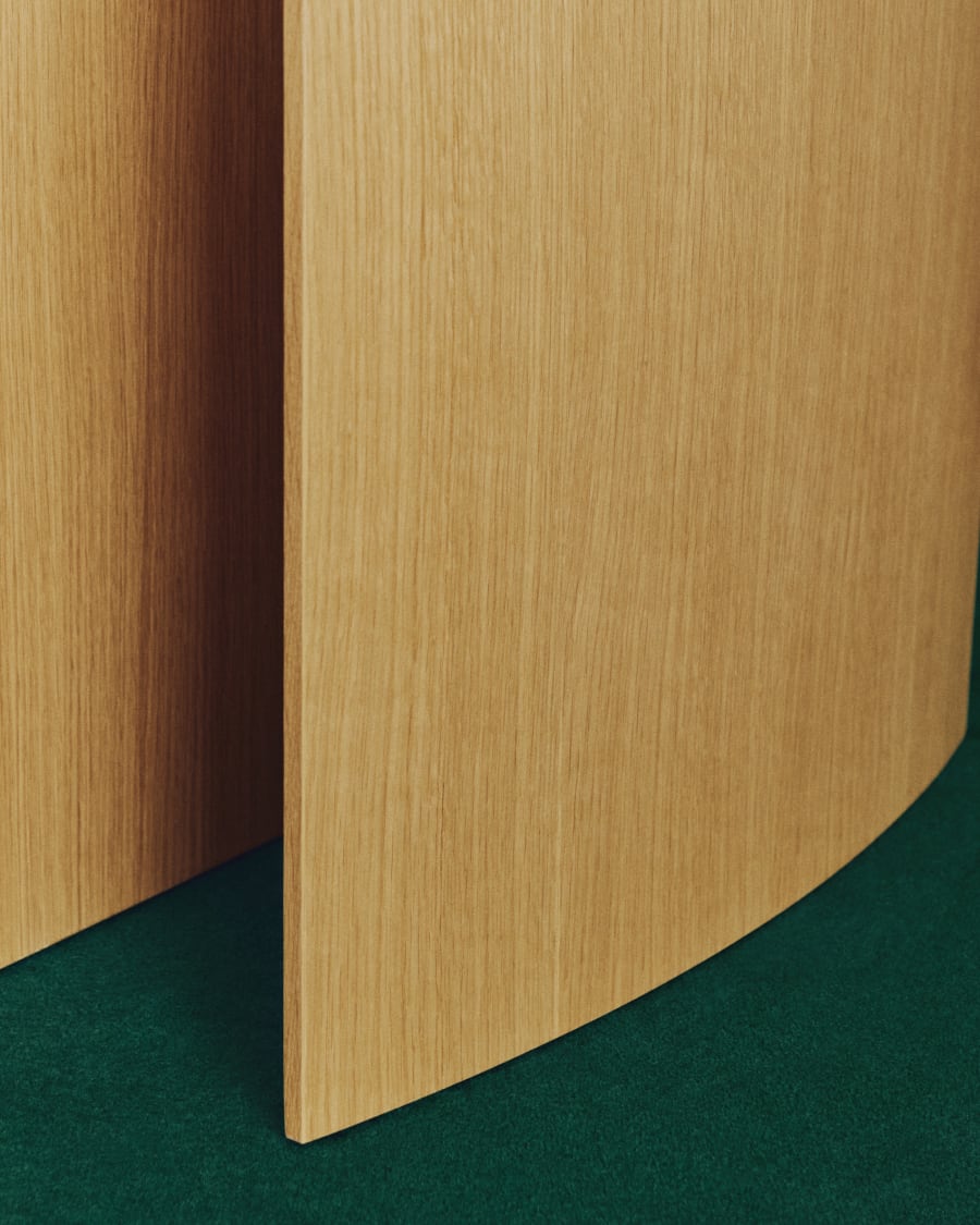 Schreibtisch Litto in Eichenfurnier 140 x 60 cm