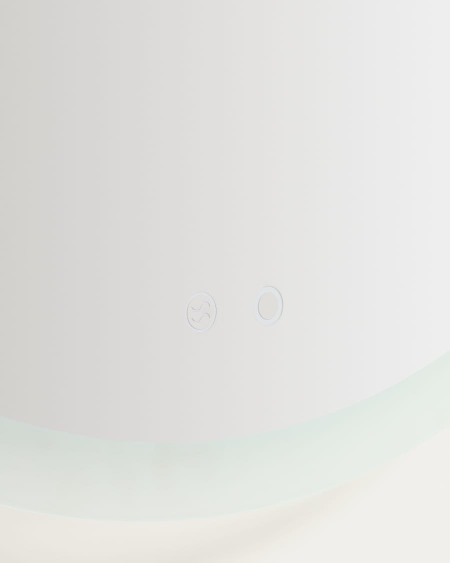 Mervi round bathroom mirror with LED light and anti-fog Ø 60cm
