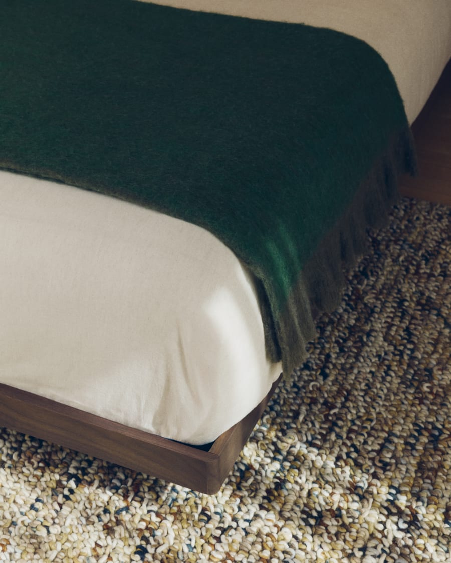 Raylo bedspread in 100% cotton with striped structure for 150/160 cm bed
