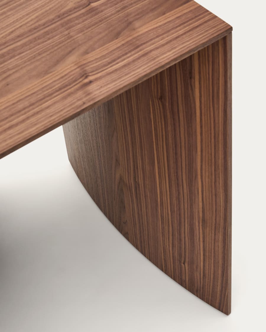 Schreibtisch Litto in Nussbaumfurnier 140 x 60 cm