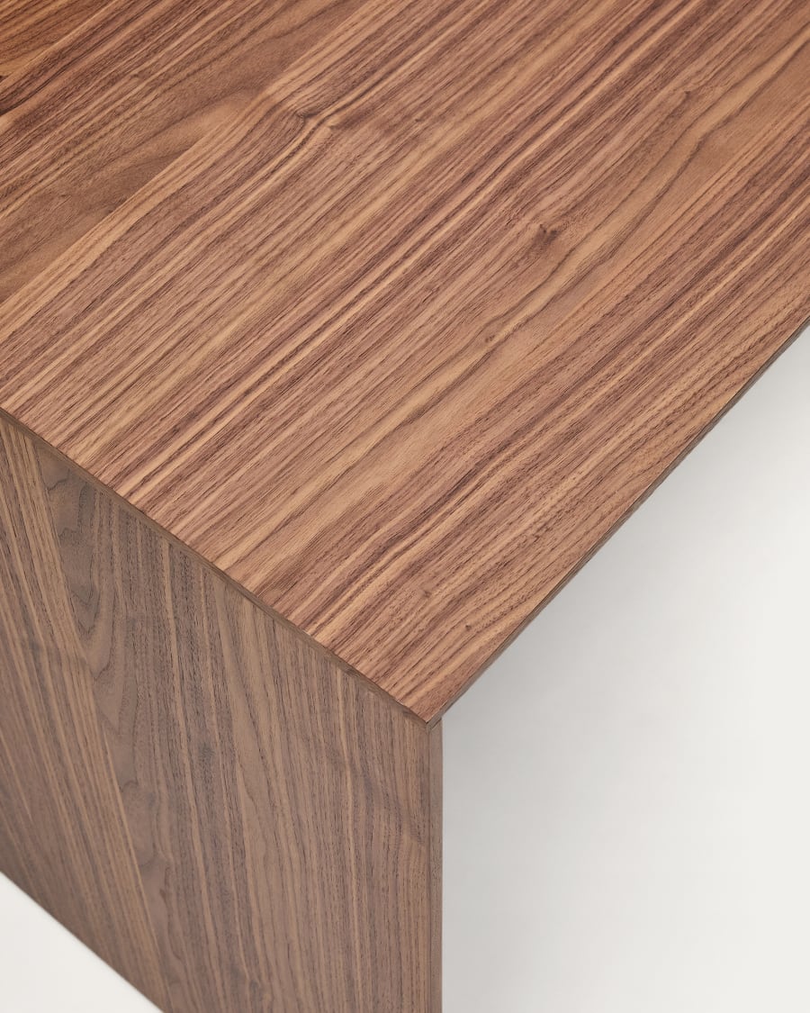 Schreibtisch Litto in Nussbaumfurnier 140 x 60 cm