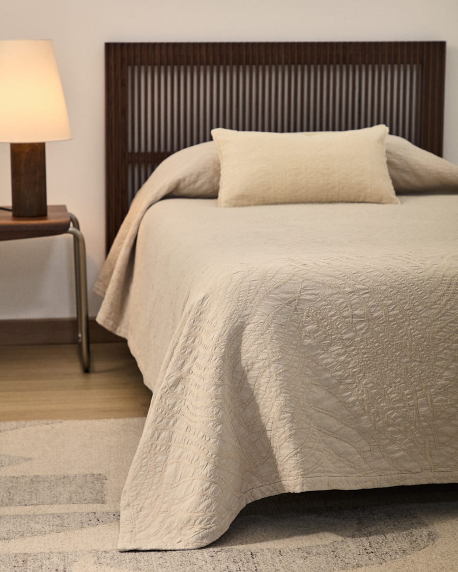 Raylo bedspread in 100% cotton with striped structure for 150/160 cm bed
