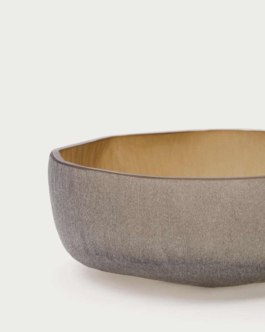 Centrotavola in vetro marrone Terrava 10 cm