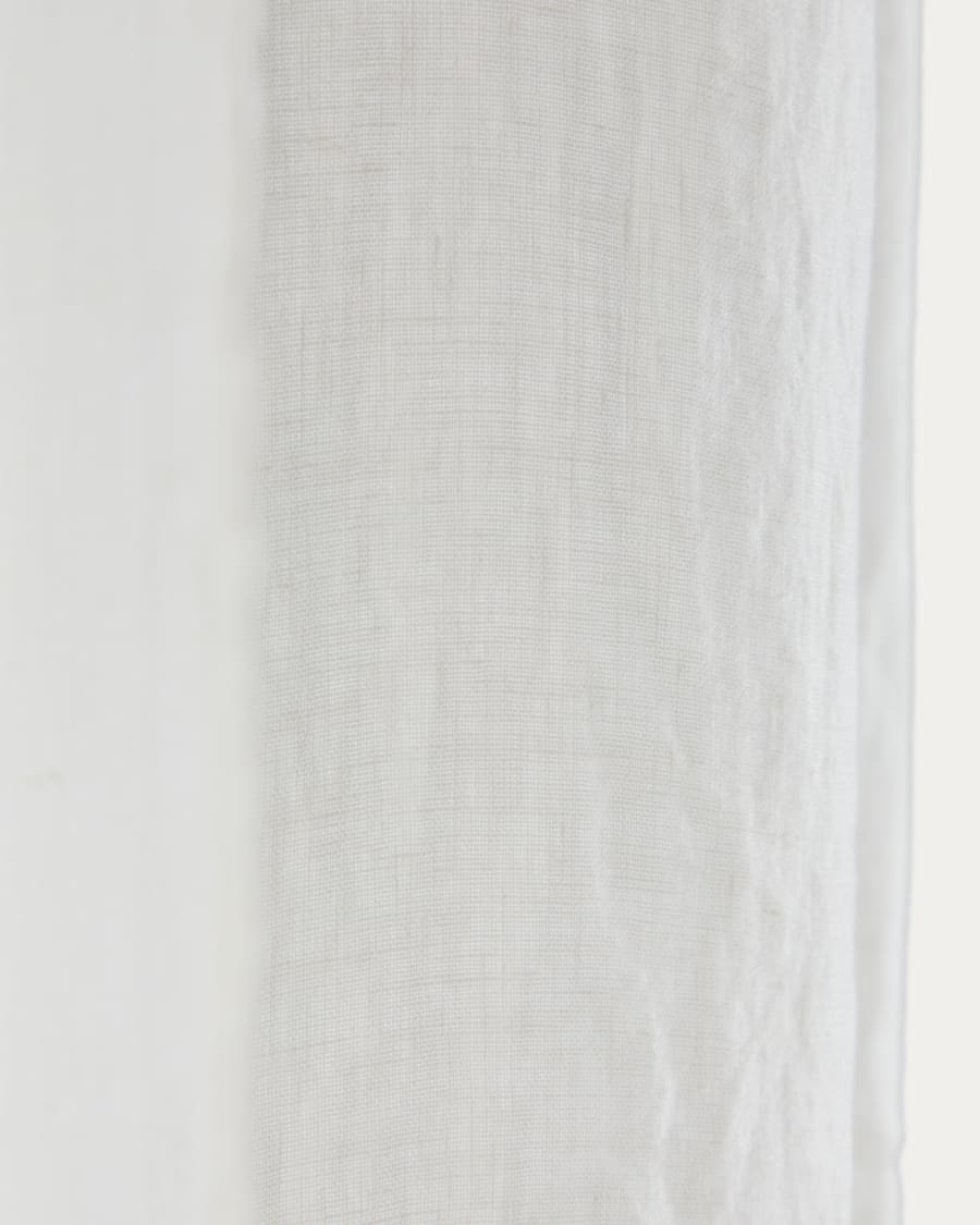 Tenda Nolira in cotone e lino écru 140 x 270 cm