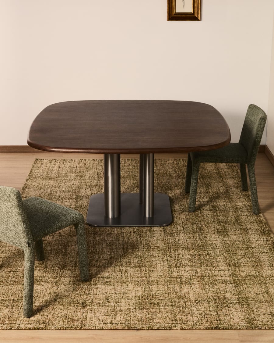 Zarn mini bouclé effect wool blend rug 200 x 300cm