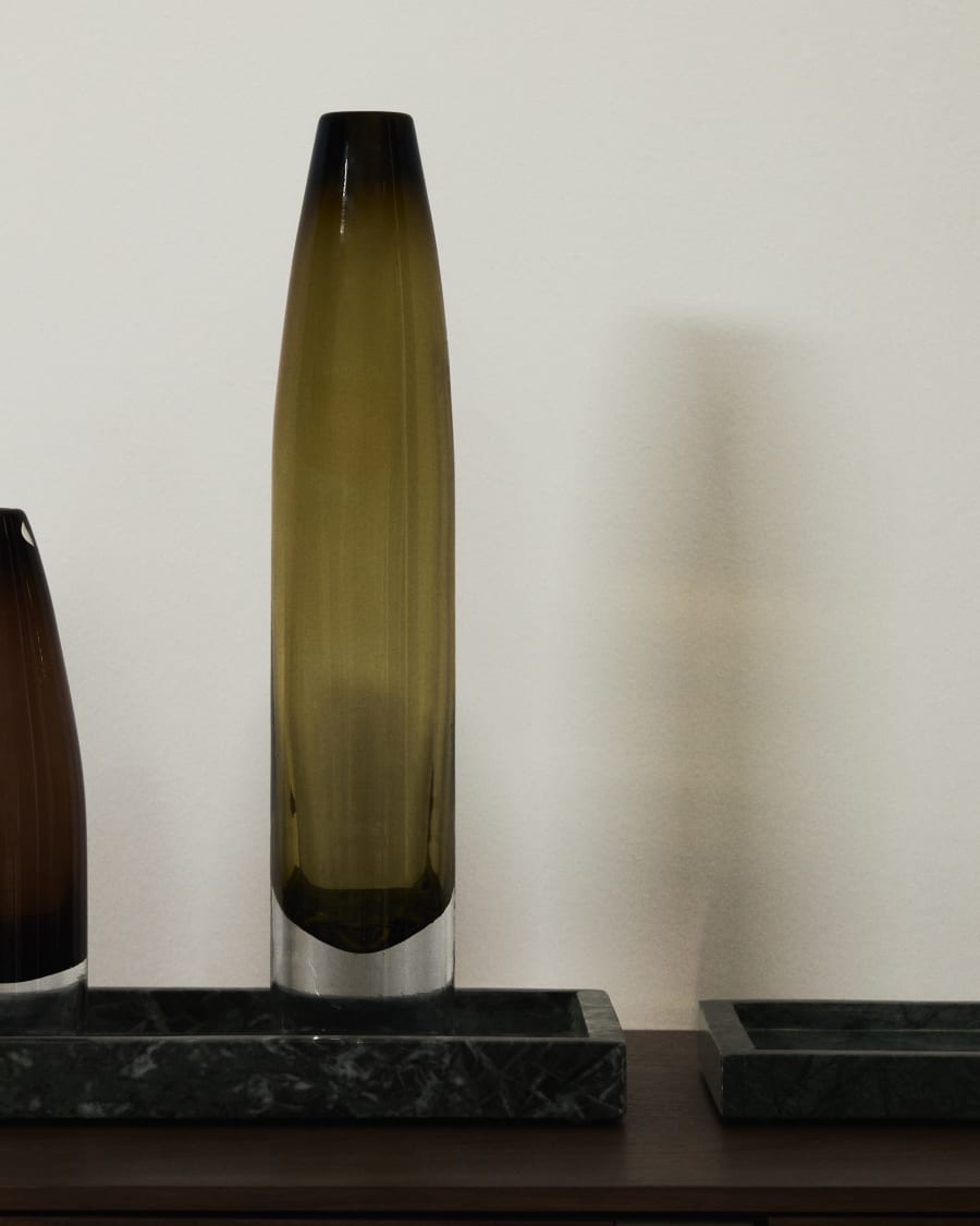 Toli green glass vase 40 cm
