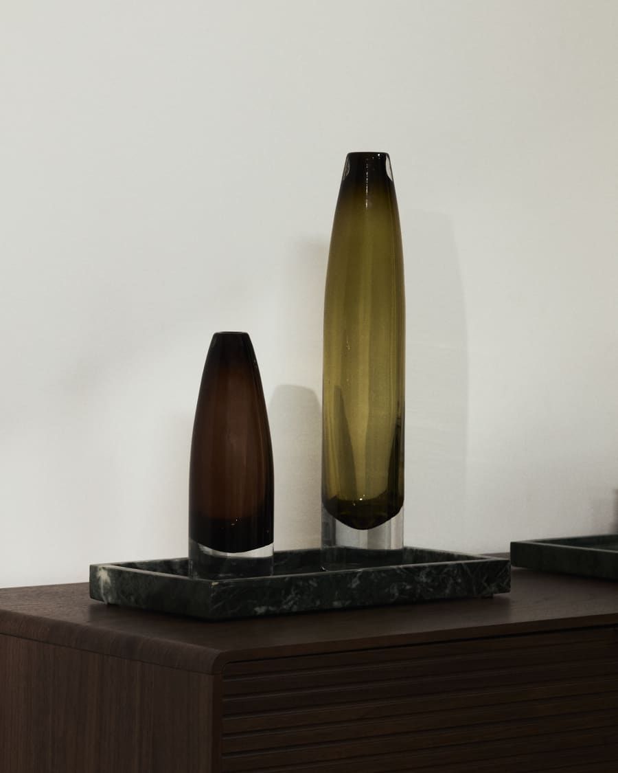 Toli green glass vase 40 cm