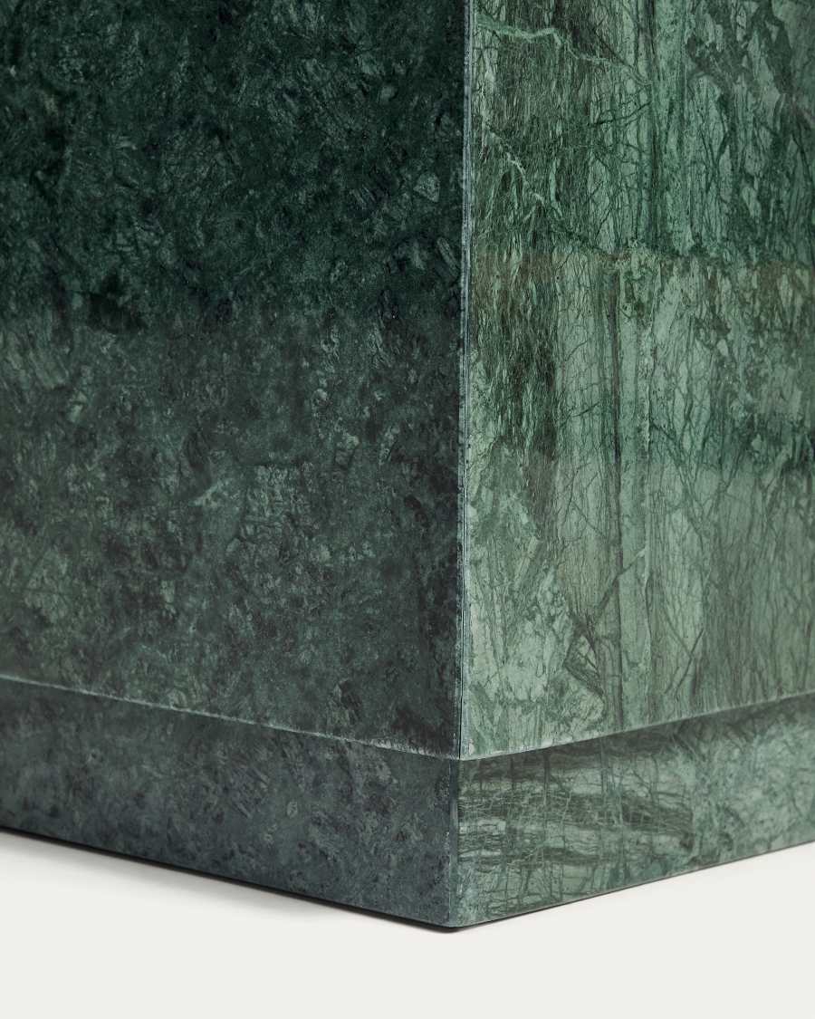 Tavolino da appoggio Sorein in marmo verde 40 x 40 cm