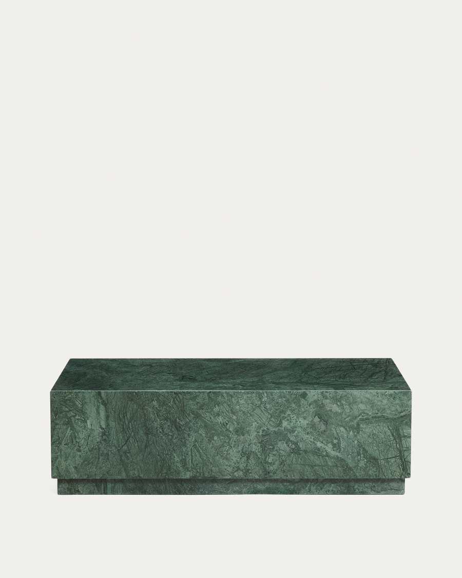 Tavolino da salotto Sorein in marmo verde 100 x 50 cm