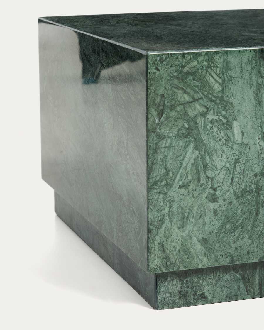 Tavolino da salotto Sorein in marmo verde 100 x 50 cm