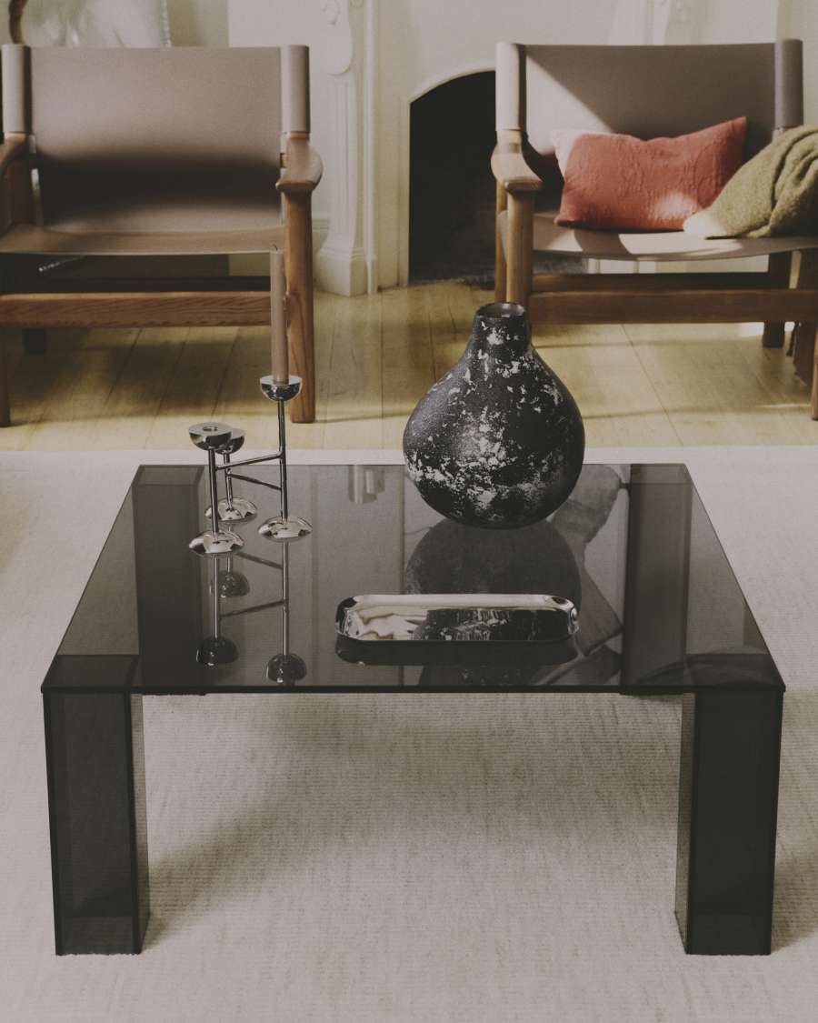 Żakardowy dywan Dalena z wełny w paski w kolorze beżowy 300 x 200 cm