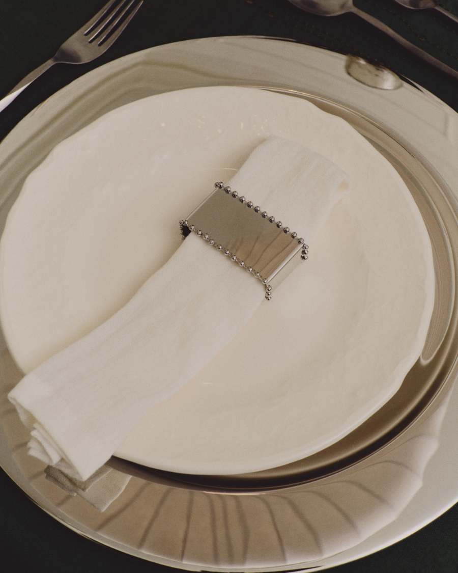 Set Pals di 2 tovaglioli 100% lino bianco