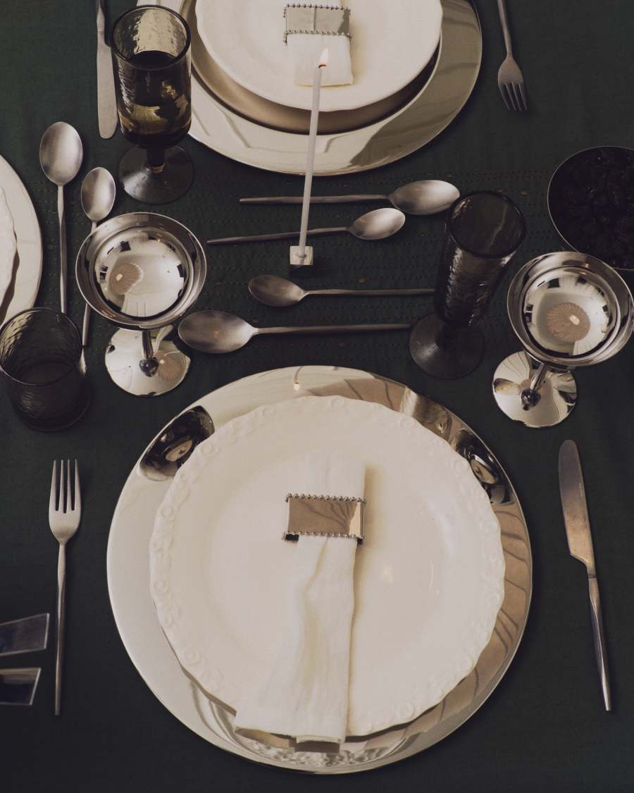 Set Pals di 2 tovaglioli 100% lino bianco