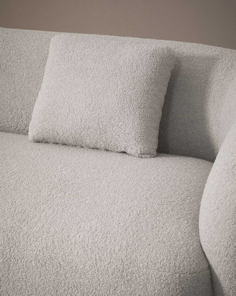 Martina grey bouclé cushion 47 x 36 cm