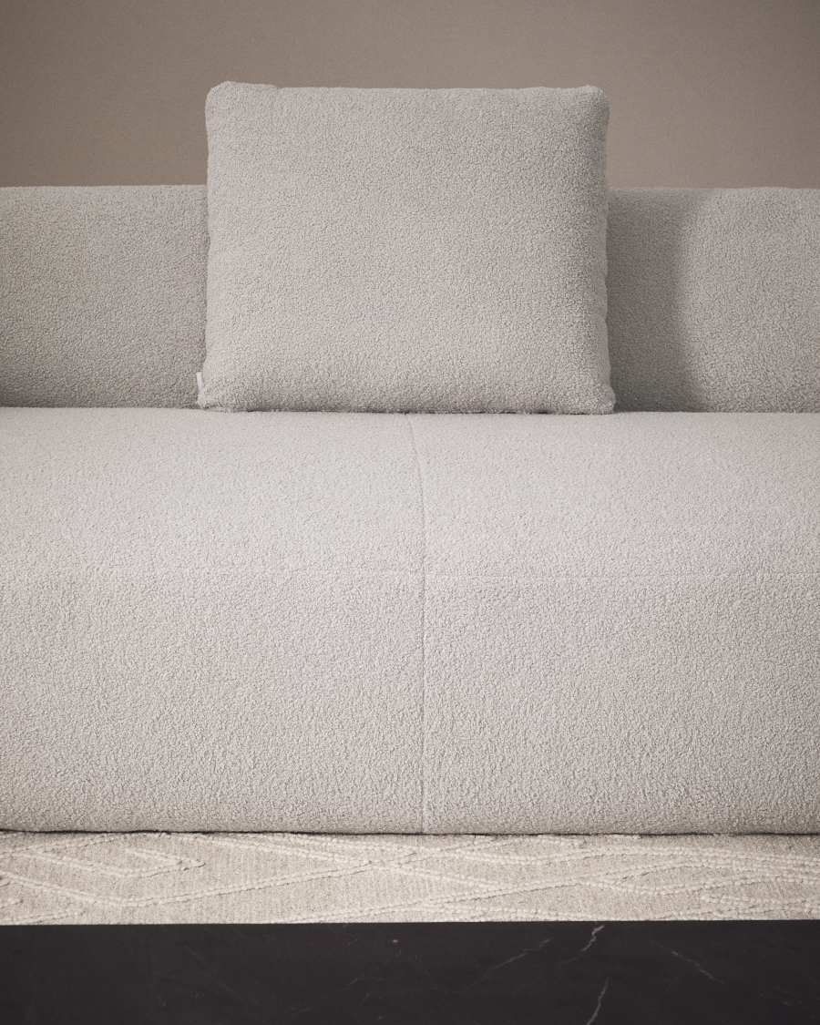 Martina grey bouclé cushion 60 x 52 cm