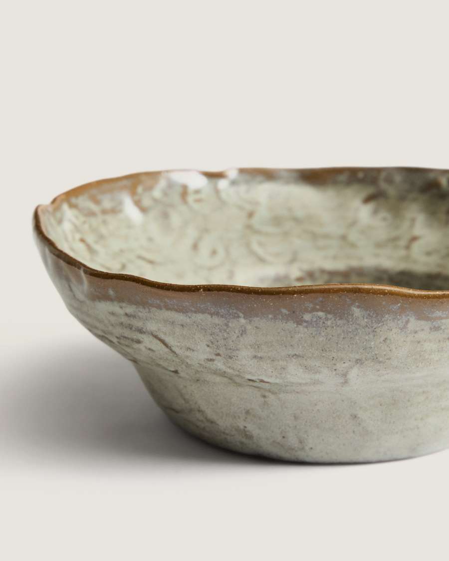 Κεραμικό βαθύ πιάτο Alenia γκρι