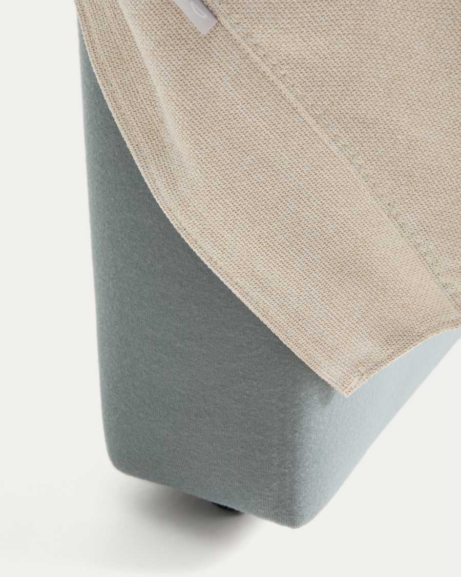 Blok ecru headboard with removable cover for bed up to 90cm