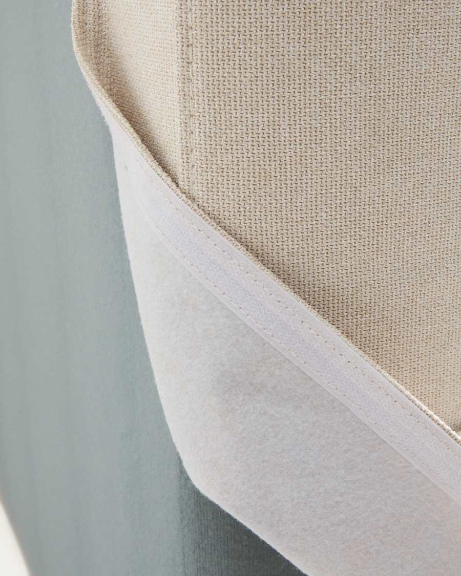 Blok ecru headboard with removable cover for bed up to 90cm