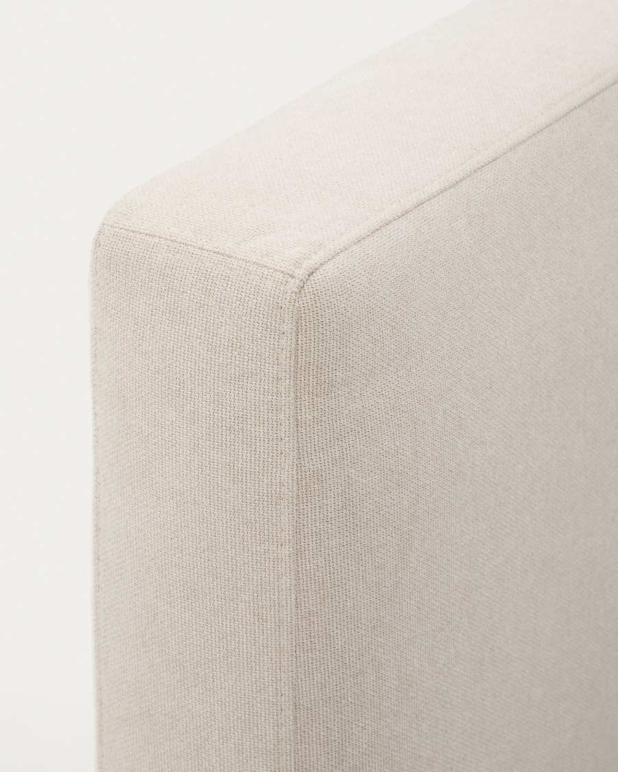 Ecru Blok bed with removable covers for 90 x 200 cm mattress FSC Mix Credit