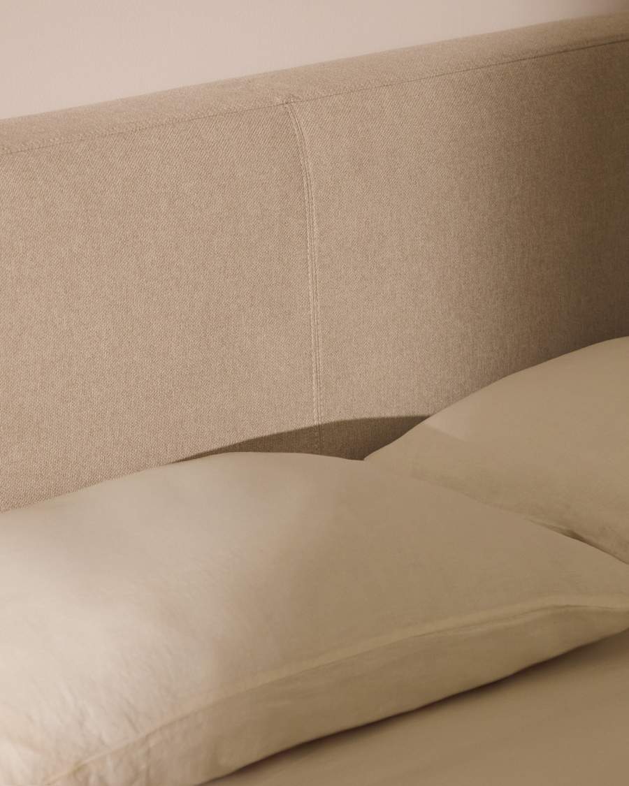 Blok ecru headboard with removable cover for bed up to 180cm