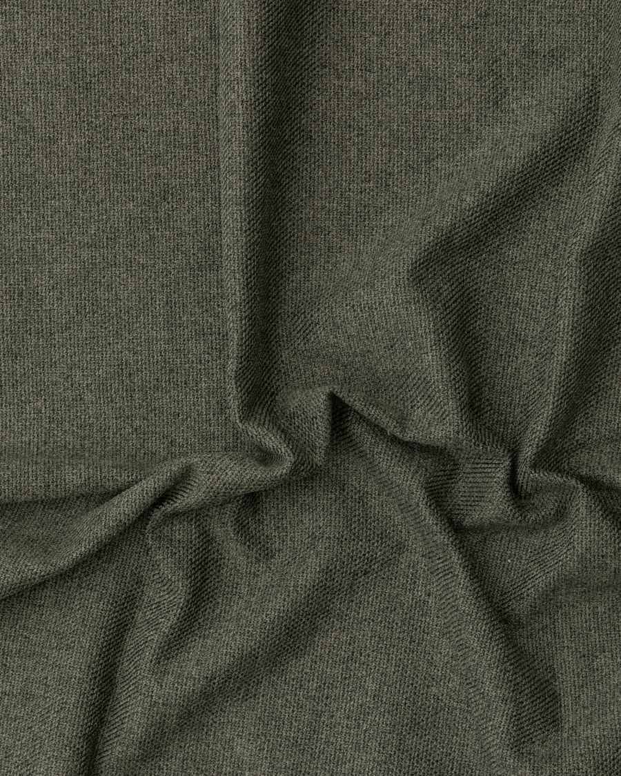 Divano Gala 3 posti in ciniglia verde scuro FSC Mix Credit 210 cm