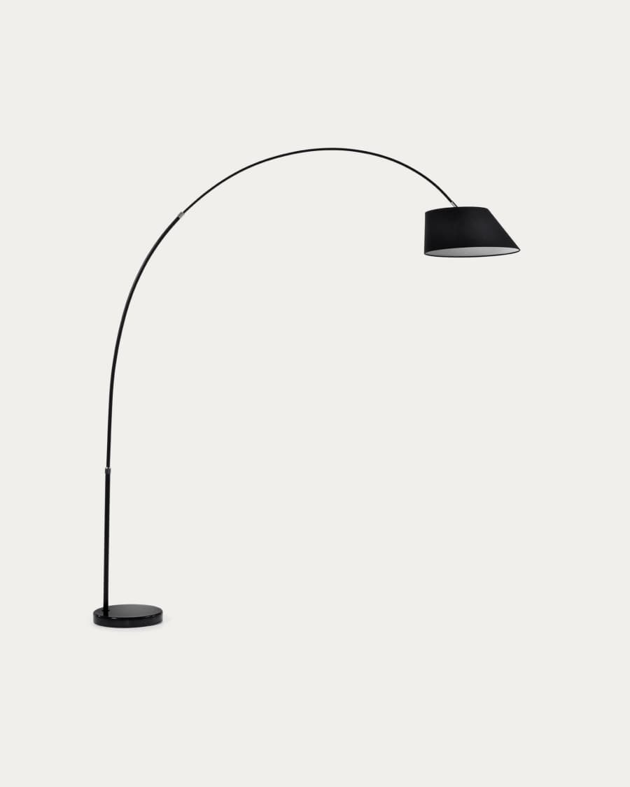 May steel floor lamp with black marble base