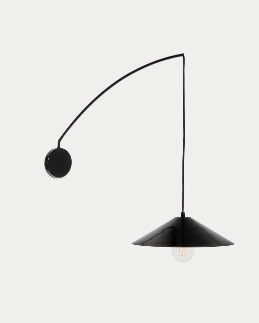 Kally wall lamp in a black painted finish