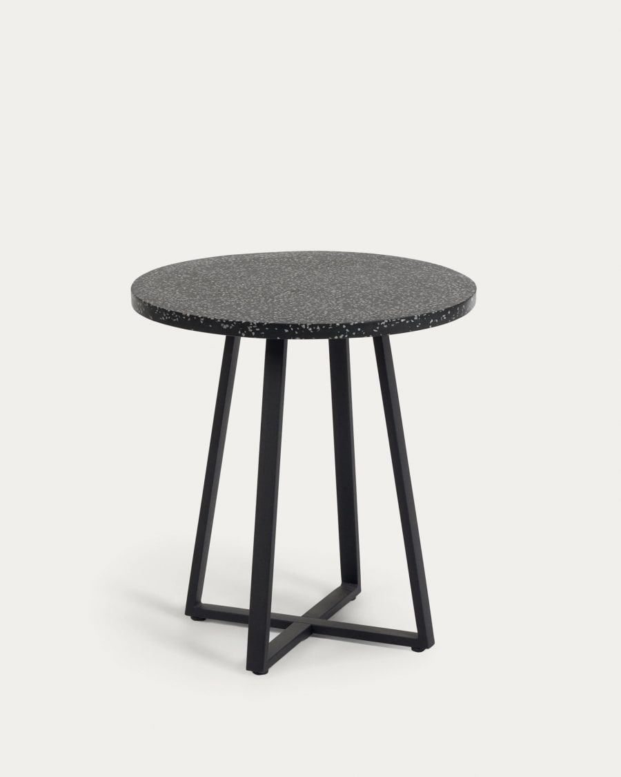 Grey table shop with black legs