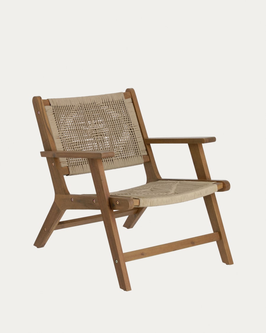Acacia wood sale outdoor lounge chair