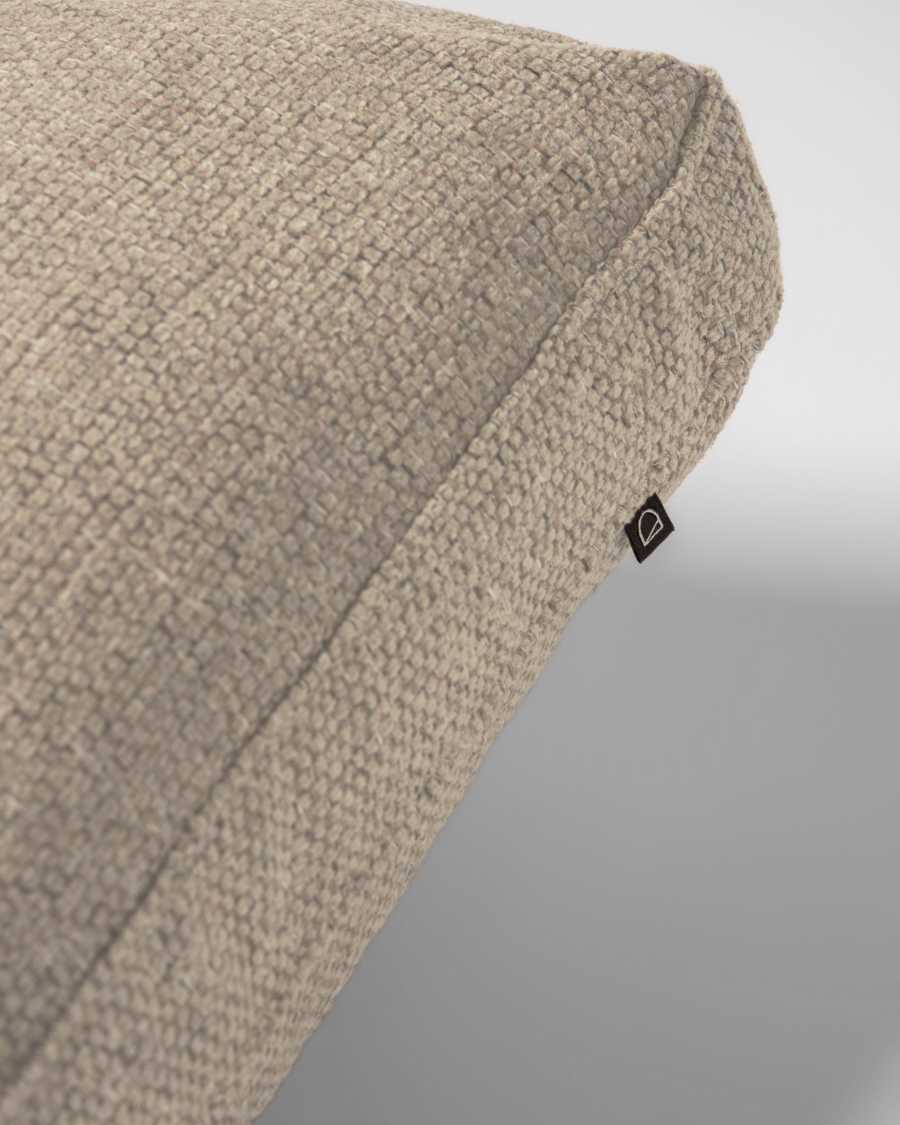 Blok beige chenille cushion 60 x 60cm