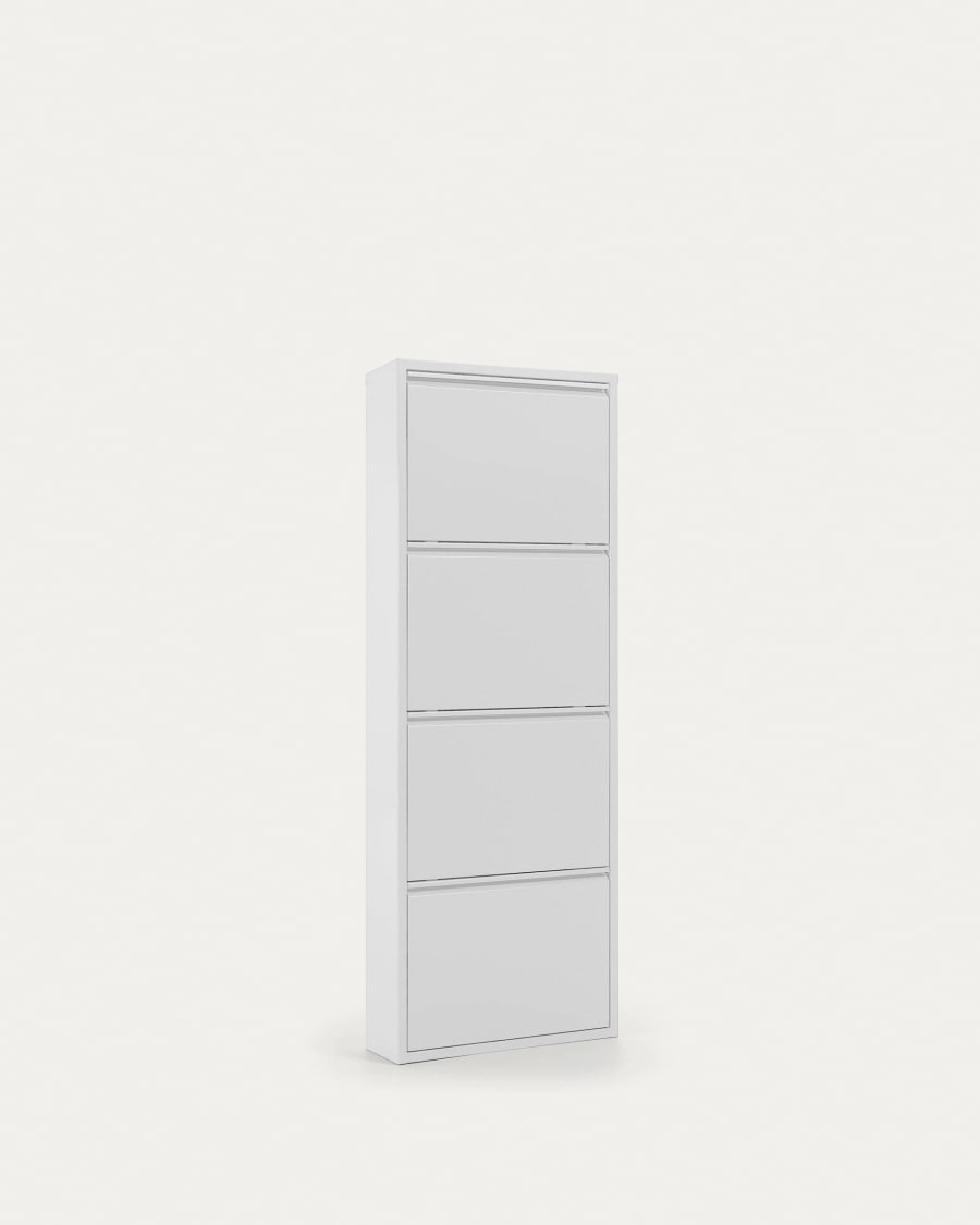 Ode Schuhschrank 50 x 136 cm 4-türig weiß
