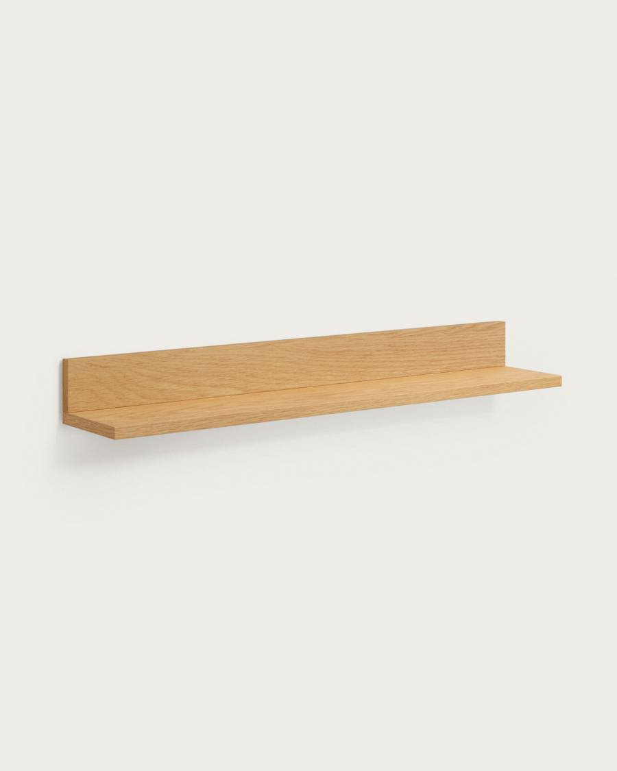 Abilen oak veneer shelf with natural finish, 80 x 15 cm, FSC™ 100% certified